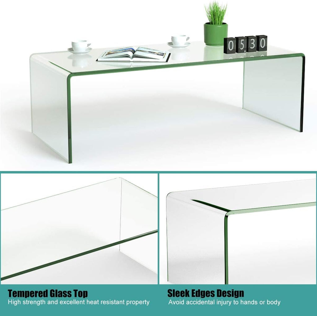 Glass Coffee Table with Tempered Glass K891802