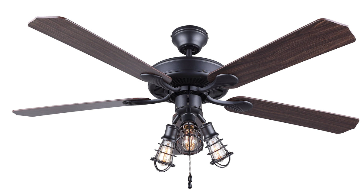 52 inch 3 Light Ceiling Fan in Graphite H470