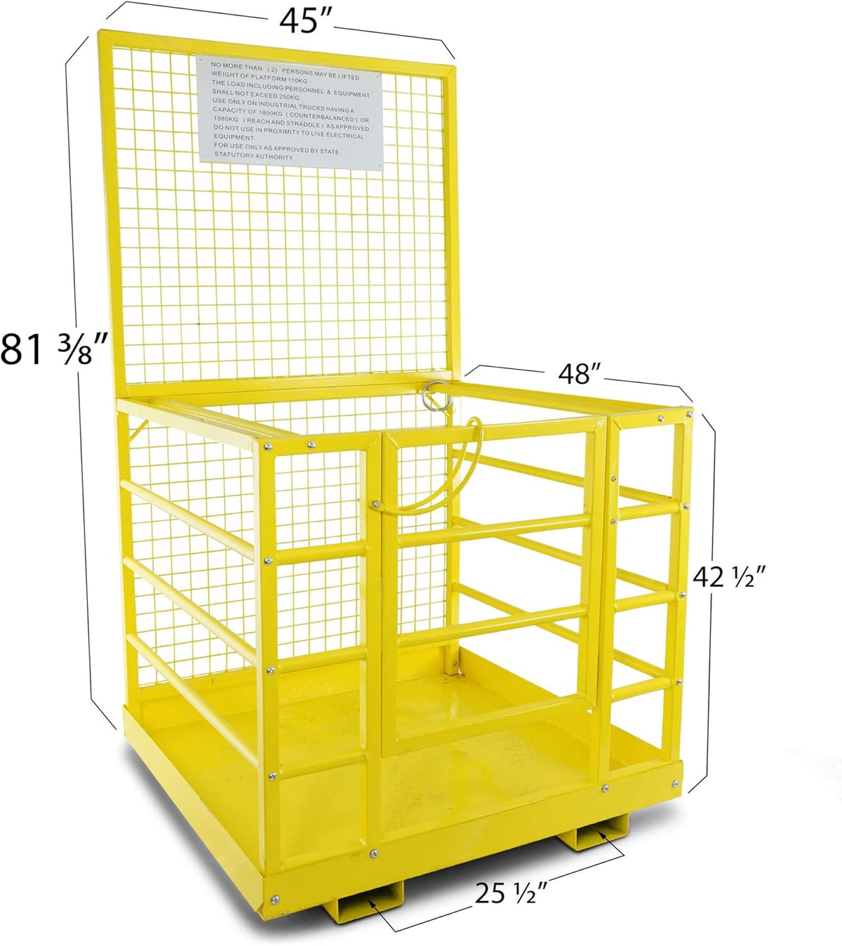 Forklift Safety Cage Work Platform 45x43 2-Man V584