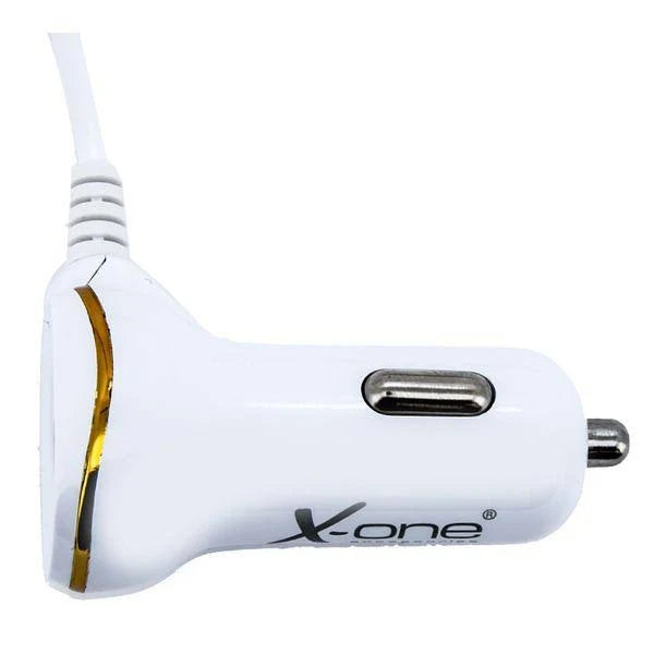 USB Micro USB White Car Charger X36976