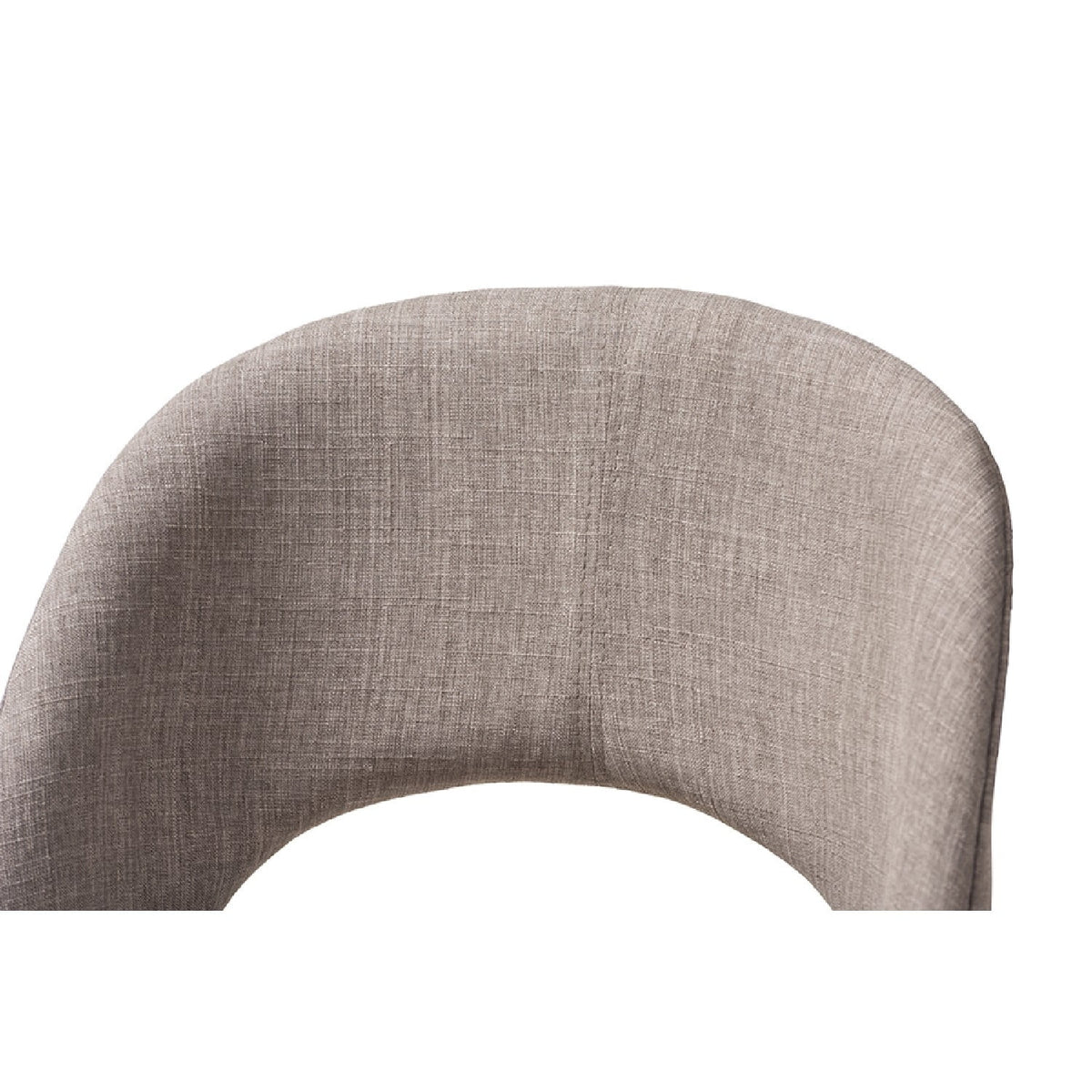 Light Grey Fabric Upholstered Wood Bar Stool Set of 2 A43628