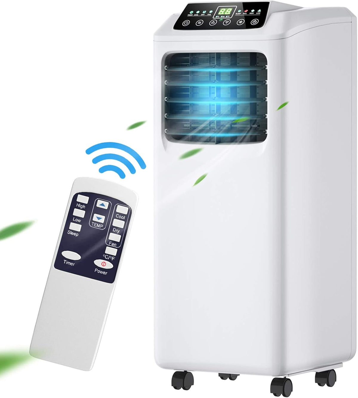 Portable Air Conditioner, 8000 BTU with Remote Control Dehumidifier Function S460837