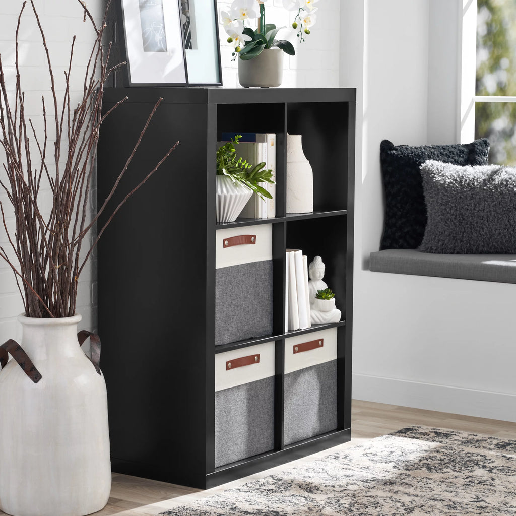 6-Cube Storage Organizer Textured White C896964