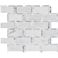 Polished Marble Mesh-Mounted Mosaic Tile E368563
