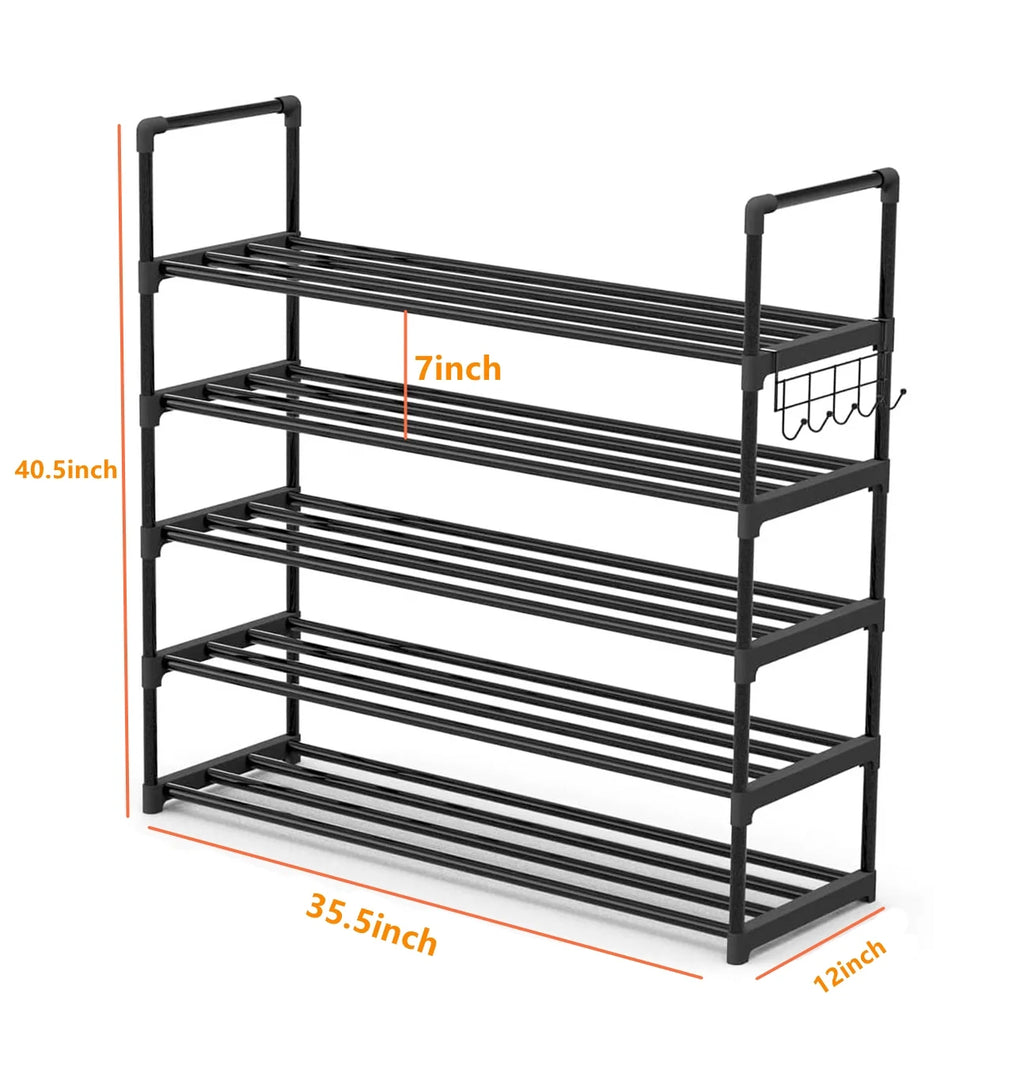 5-Tiers Stackable Shoe Rack Z3249