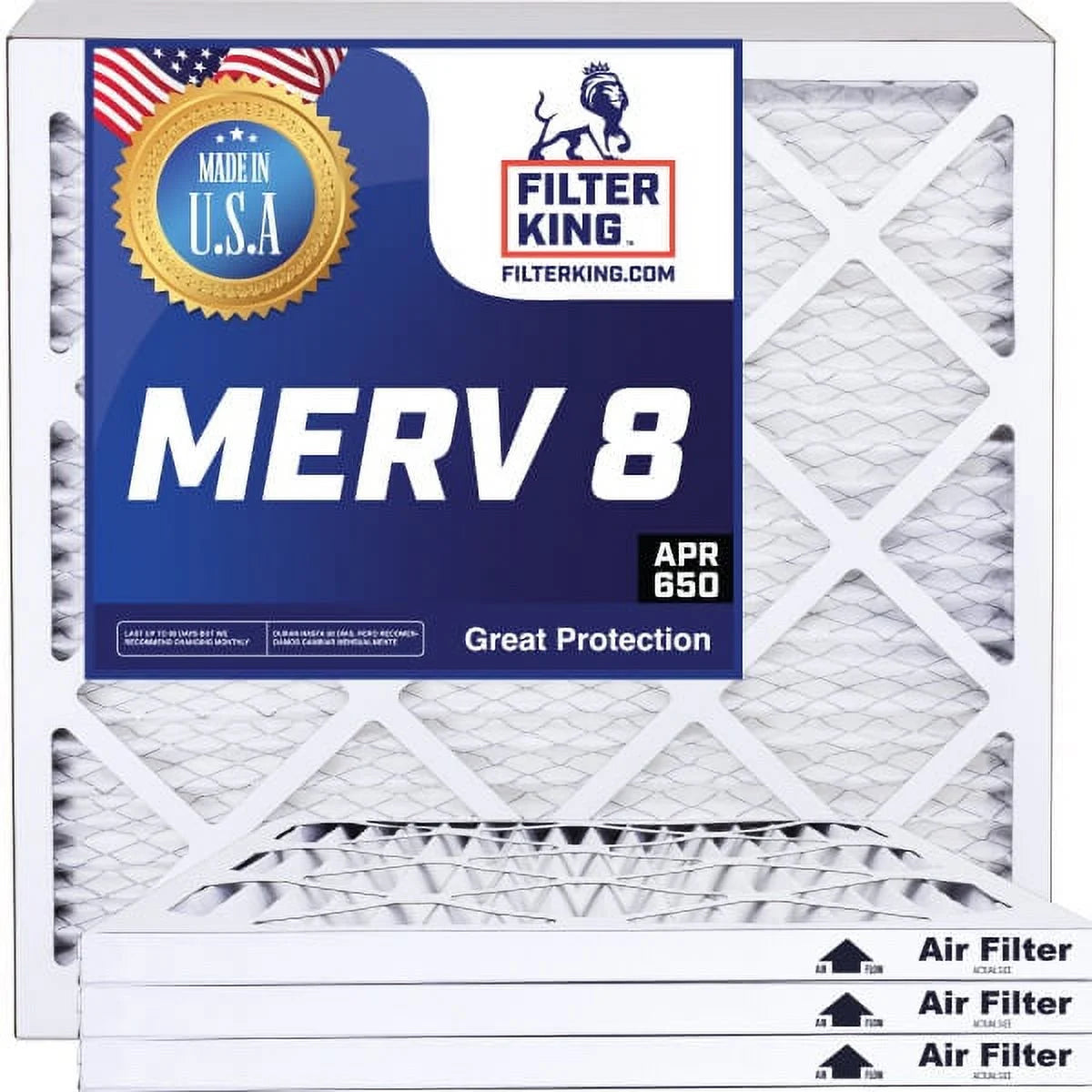 20x66.5x1 MERV 8 Pleated HVAC Air Filter 4-Pack Y8672