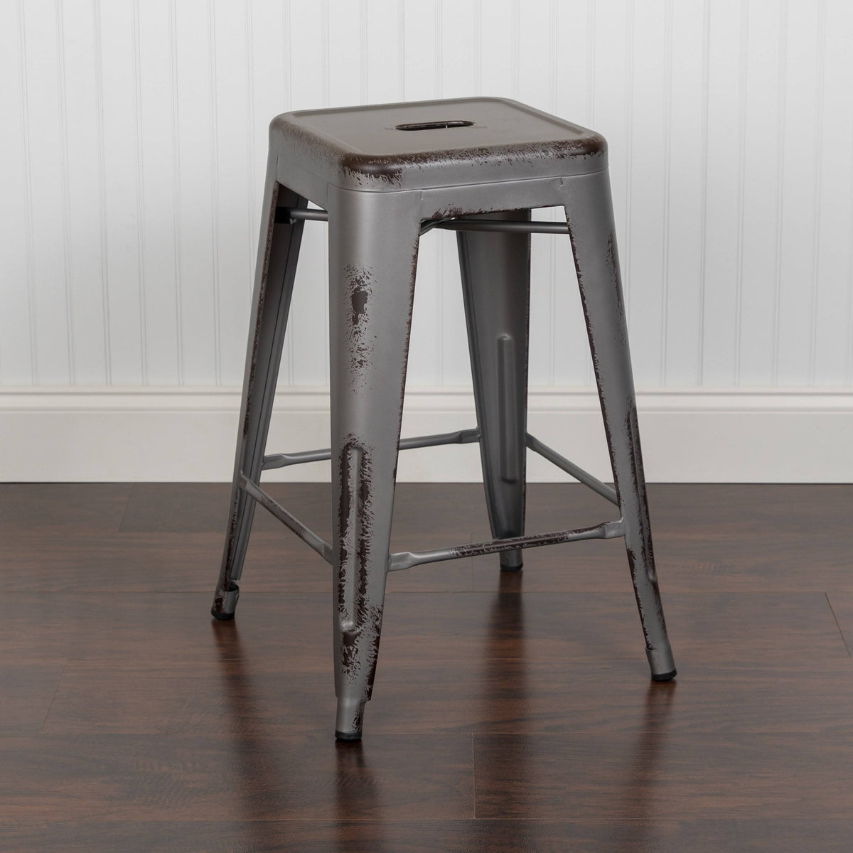 Orange Counter Height Stool Set of 4 K712467