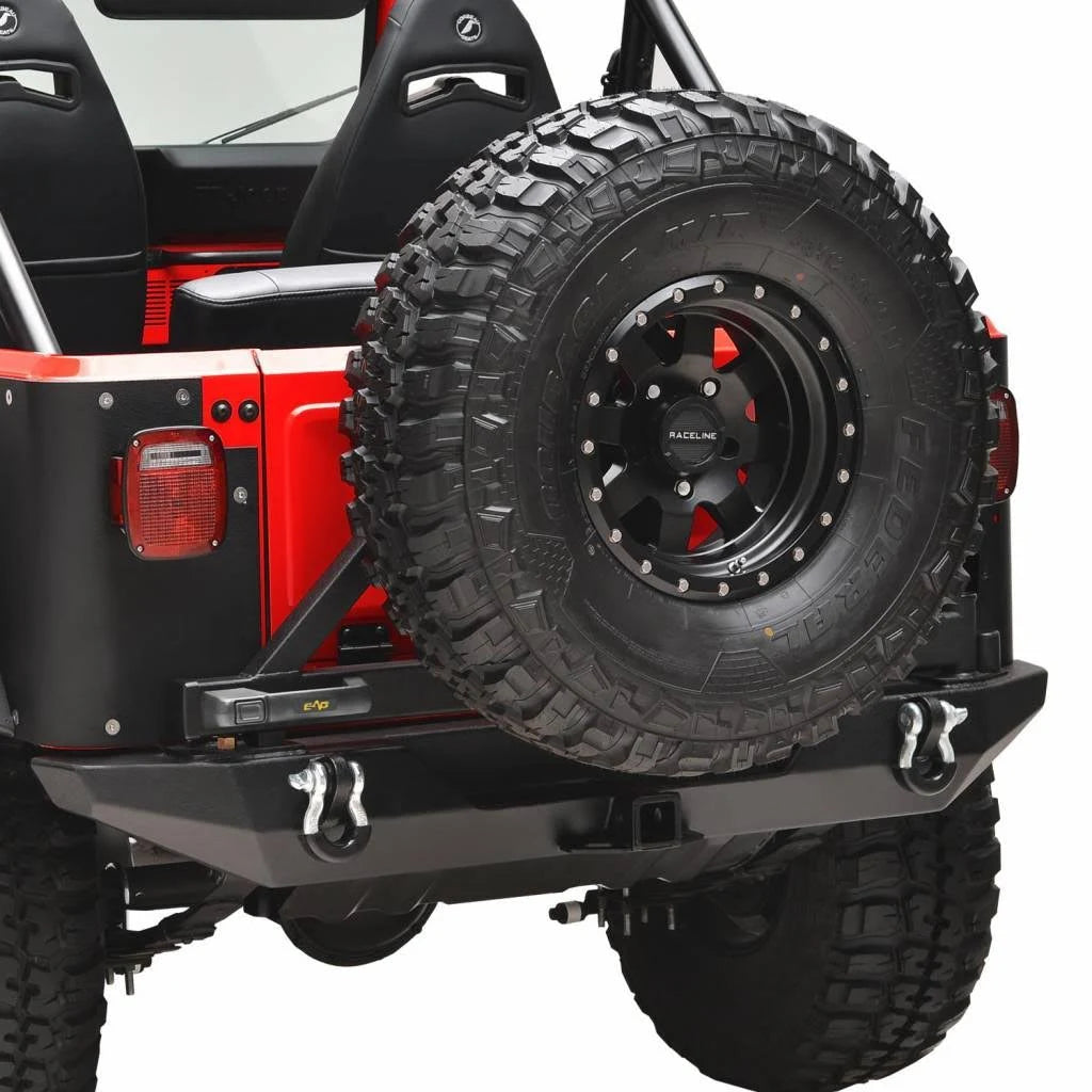 Rear Bumper with Tire Carrier for Jeep Wrangler CJ D529891
