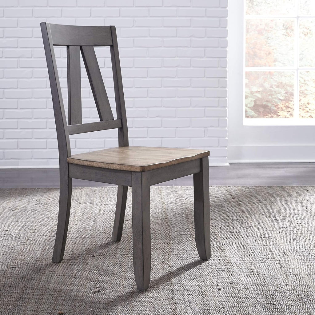 Gray and Sandstone Side Chair S6528