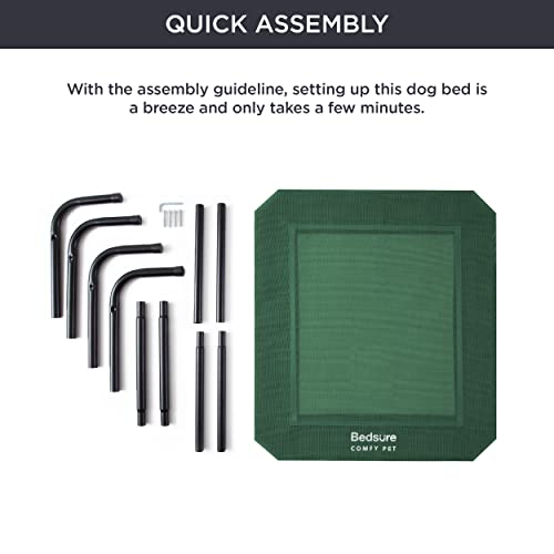 Large Elevated Dog Bed with Breathable Mesh Q529339