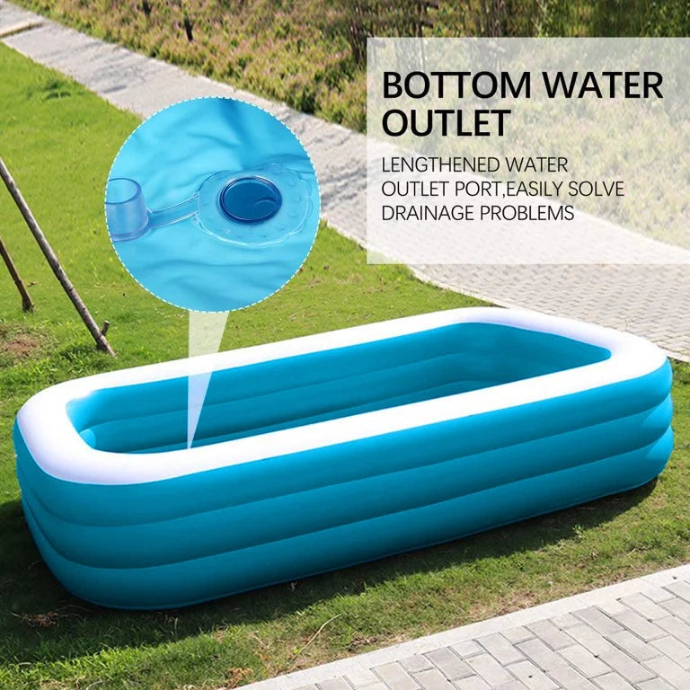 Inflatable Swimming Pool, 120" X 72" X 23" M858664