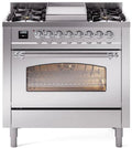 36 Dual Fuel Natural Gas Range Stainless Steel O837