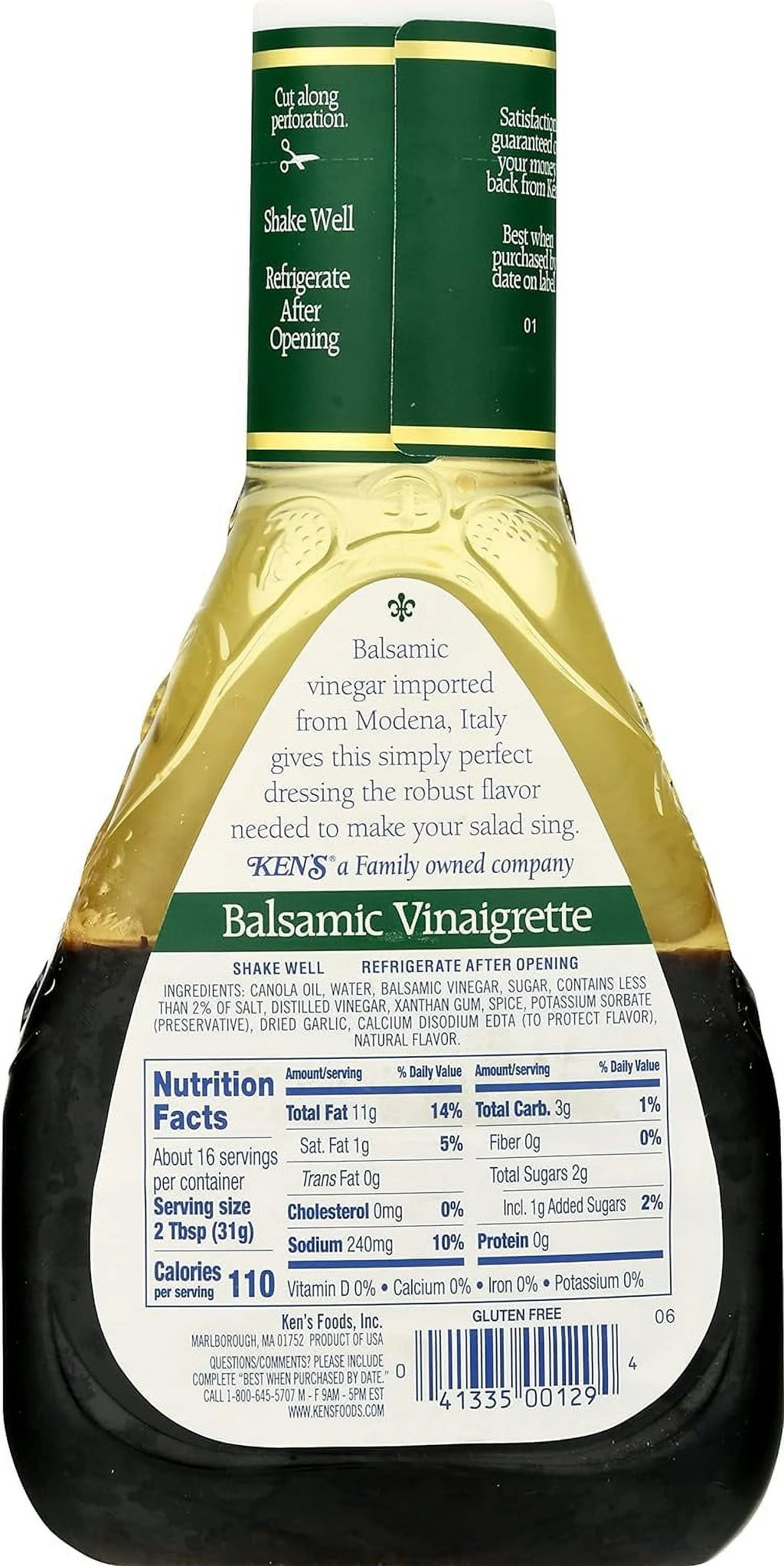 16 Fl Oz (Pack Of 2) Balsamic Vinaigrette Dressing U78175