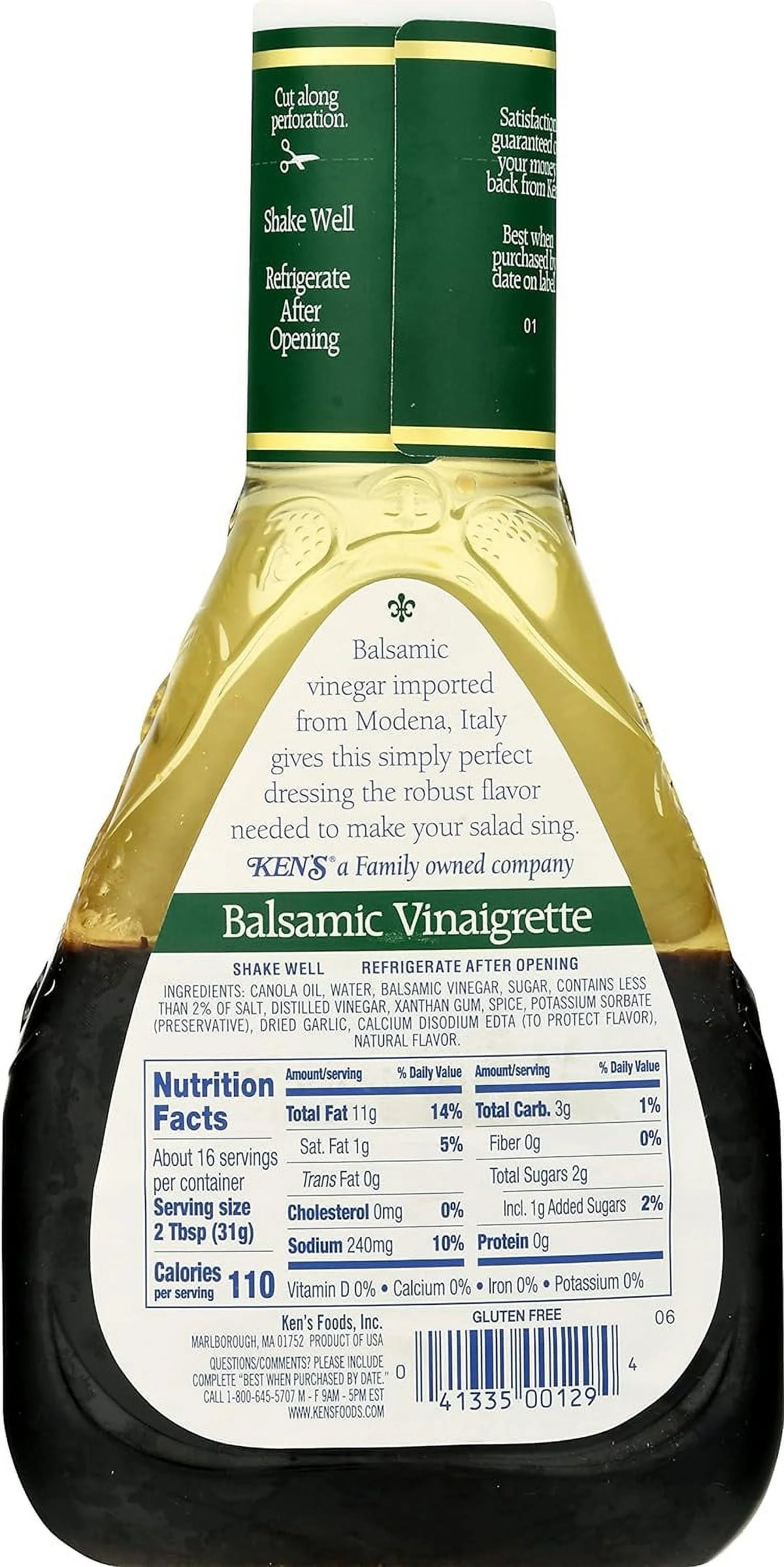 16 Fl Oz (Pack Of 2) Balsamic Vinaigrette Dressing U78175