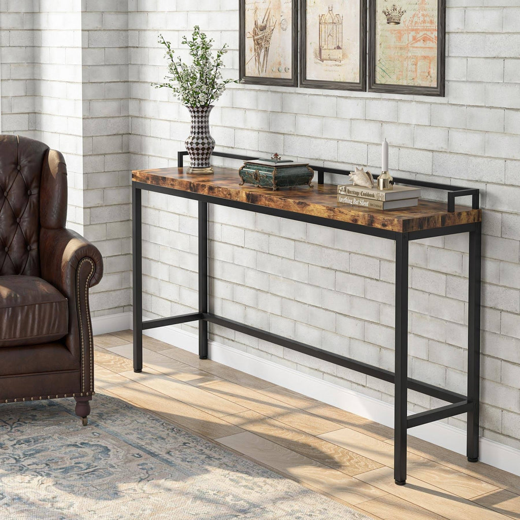 Brown Narrow Console Table V419