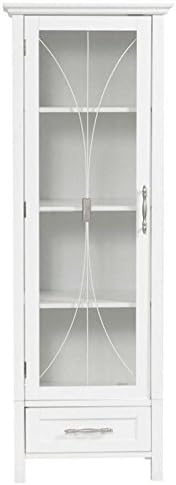 White 1-Door Linen Cabinet F952