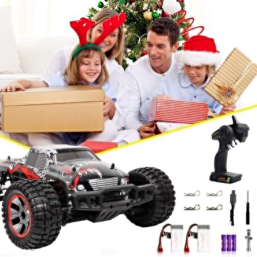 1:10 Scale 4WD Off Road RC Monster Truck with 2 Battery D650617