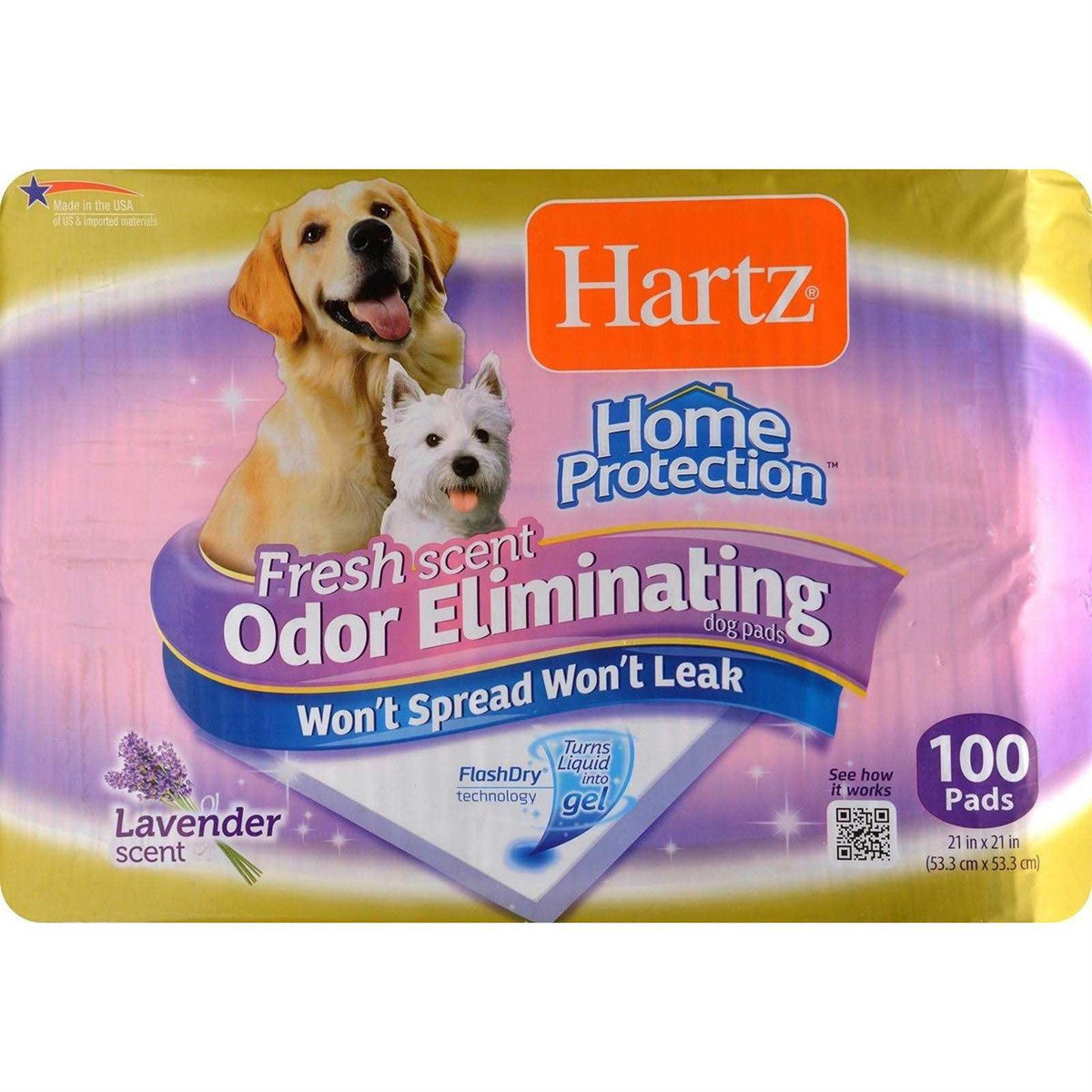 Lavender Scent Odor Eliminating Dog Pads A41113