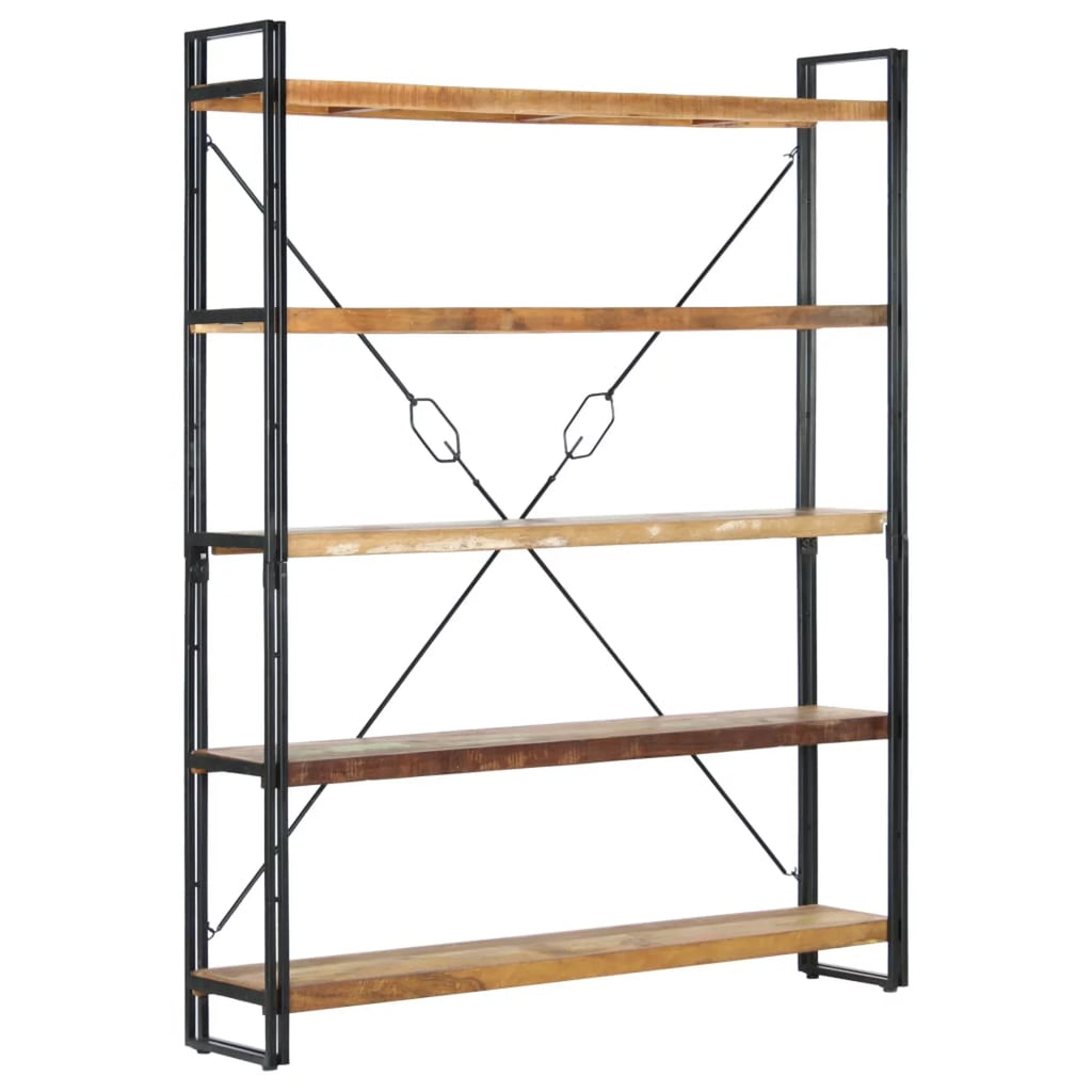 5-Tier Solid Reclaimed Wood Bookcase D416