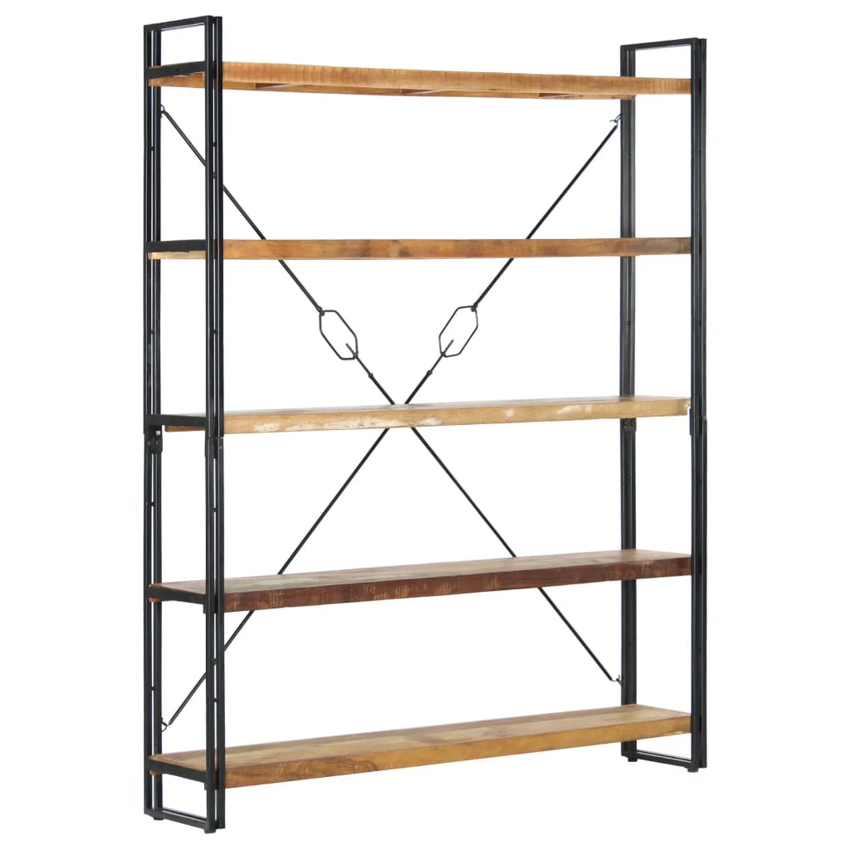 5-Tier Solid Reclaimed Wood Bookcase D416