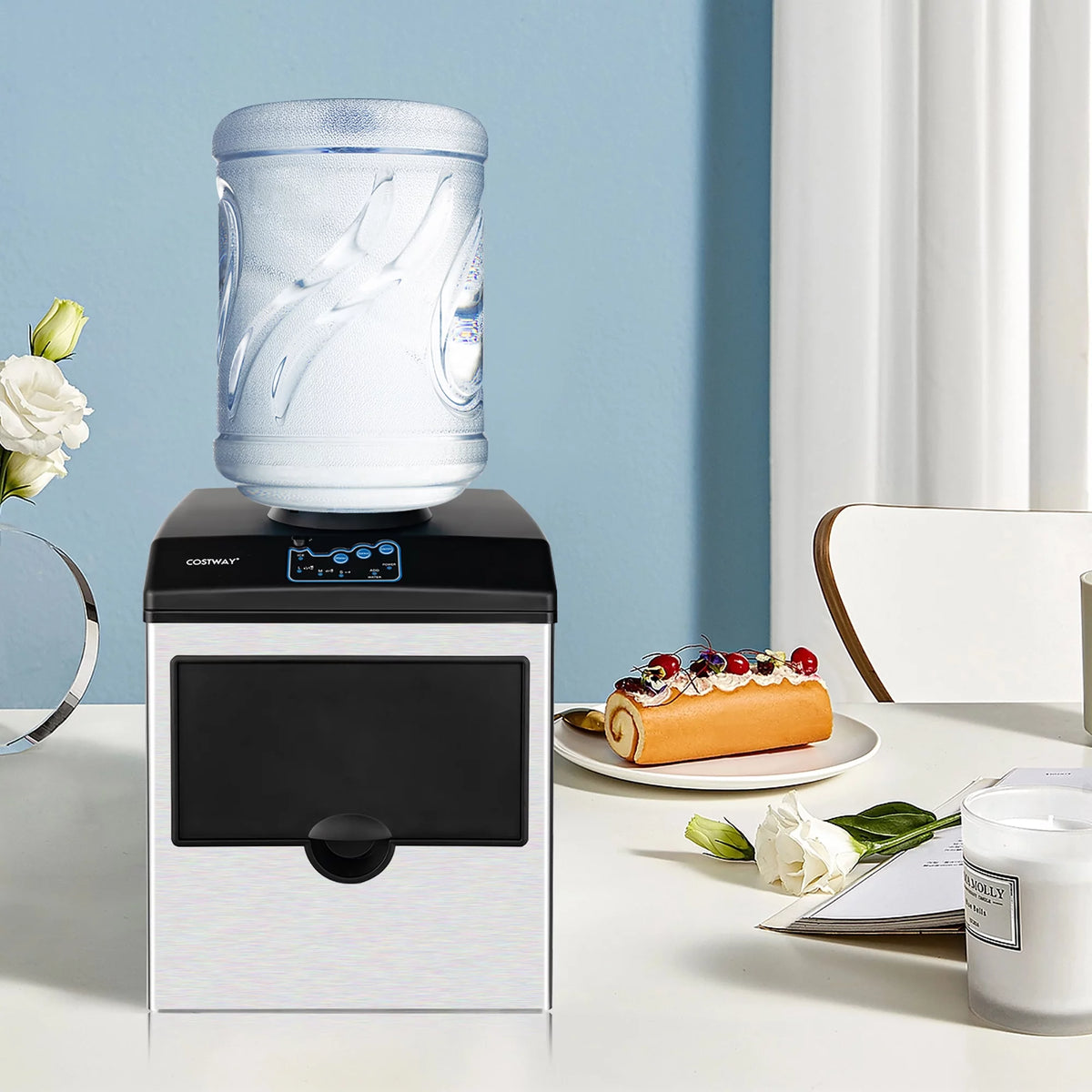 Stainless Steel Countertop Ice Maker Water Dispenser C921569
