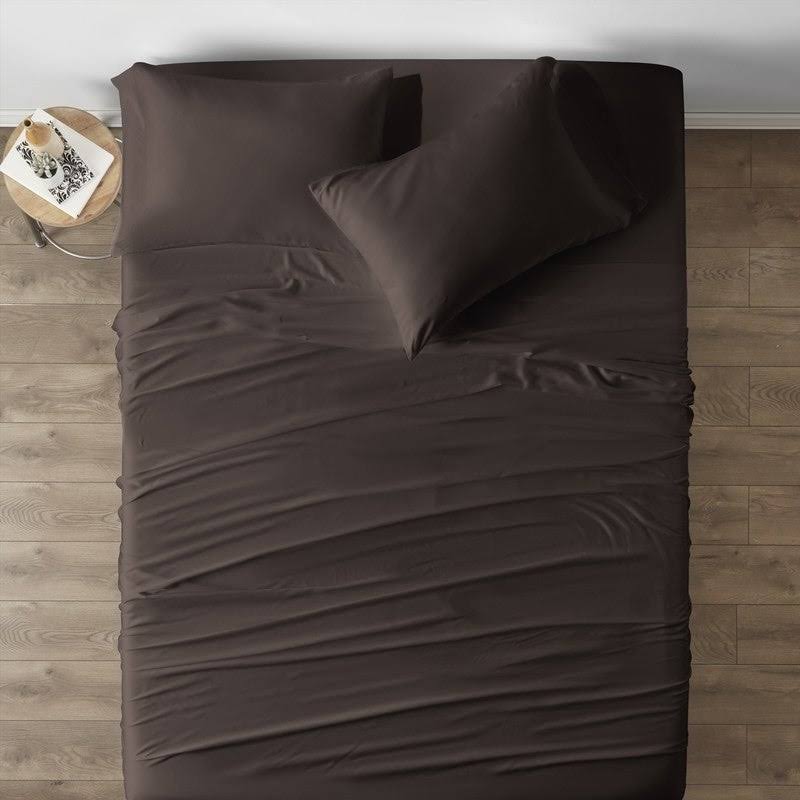 Rayon from Bamboo 4-Piece Bed Sheet Set Full Navy U296