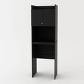 Black Over The Refrigerator Storage Cabinet M9894