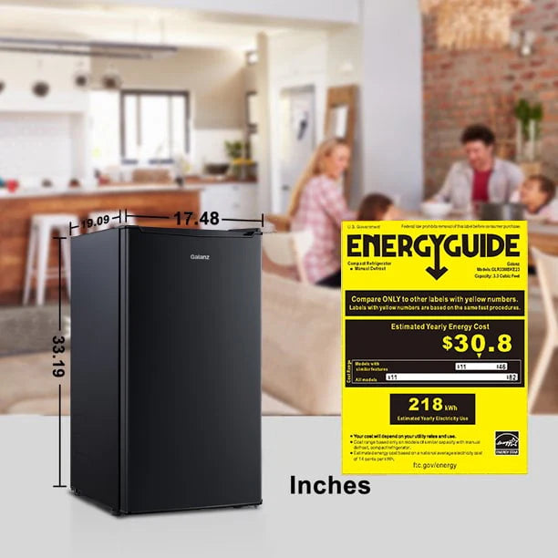 3.3 Cu ft Black Mini Fridge V998