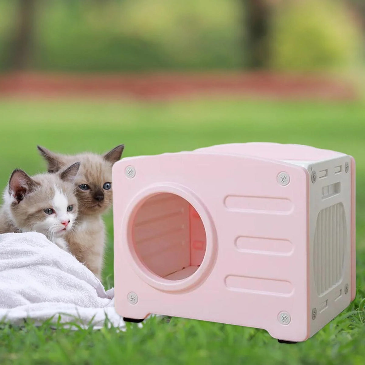Pink Portable Pet House Y462
