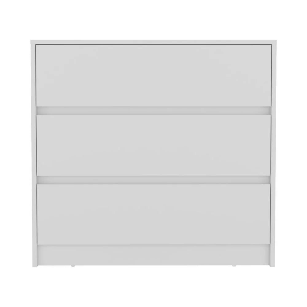 White Three Drawer Dresser X49100
