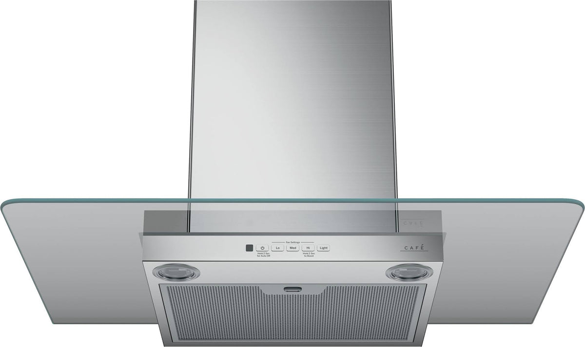 Stainless Steel Wall Mount Glass Canopy Chimney Range Hood X52711