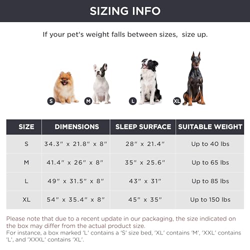 Large Elevated Dog Bed with Breathable Mesh Q529339
