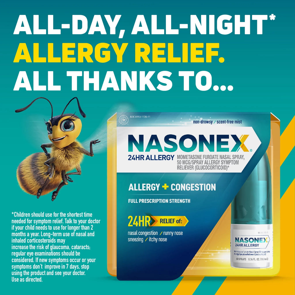 Allergy Nasal Spray, Non-Drowsy, Scent-Free, 120 spray X6297