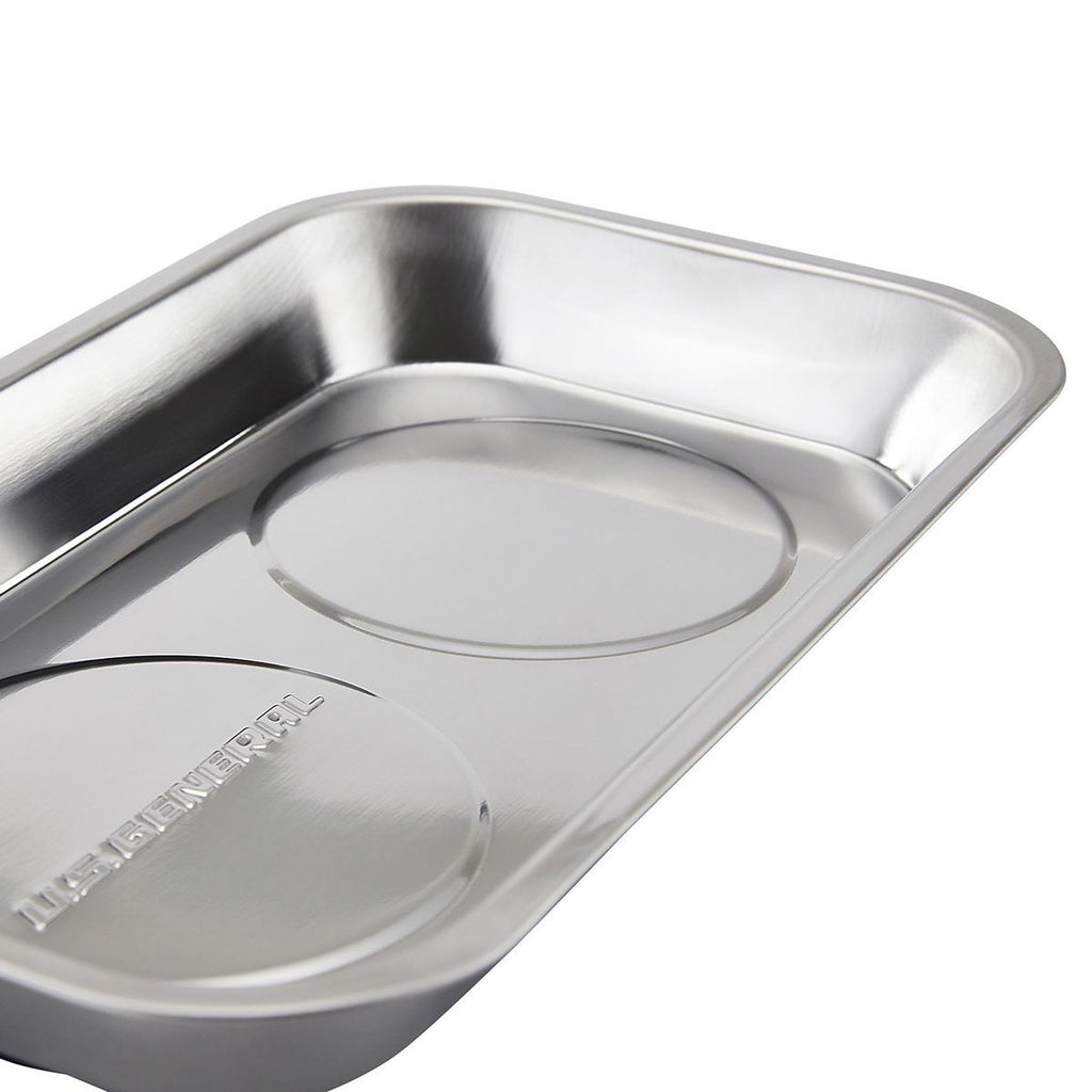 9-1/2 in. x 5-1/2 in. Magnetic Stainless Steel Parts Tray X874