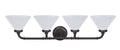 Four-Light Metal Bathroom Vanity Wall Light Fixture B2492