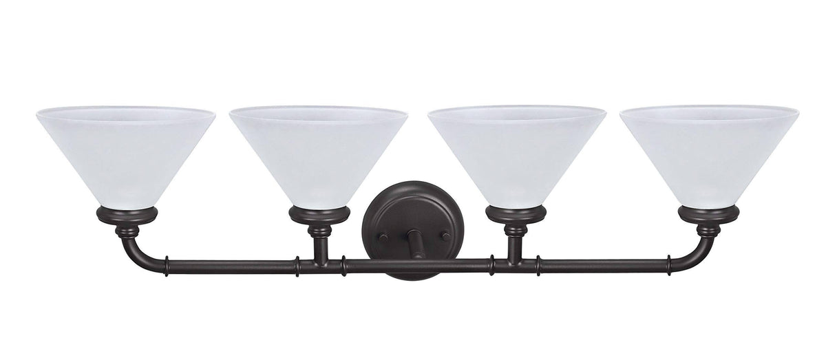 Four-Light Metal Bathroom Vanity Wall Light Fixture B2492