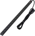 16-Outlet Surge Protector Power Strip with Circuit Breaker, 15 Feet, Pack of 2 U271