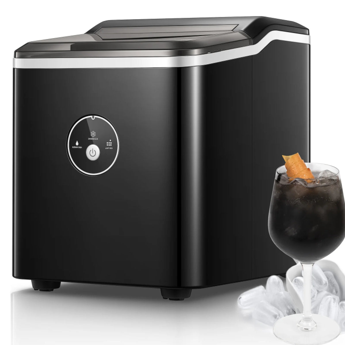 Countertop Ice Maker 28 lbs 9 Bullet Ice Silver S94130