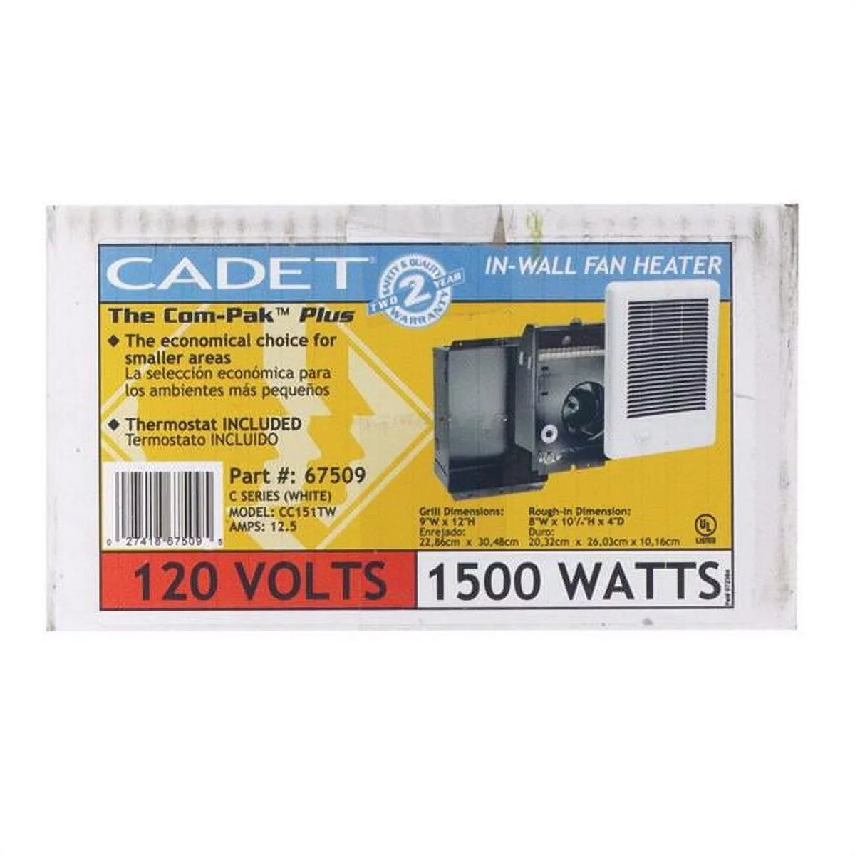 1500W Wall Heater D4341