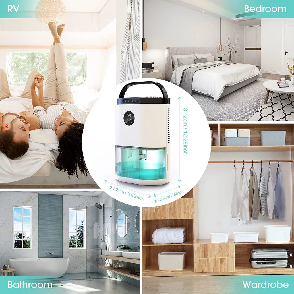 78oz 2300ml Portable Ultra Quiet Dehumidifier W408