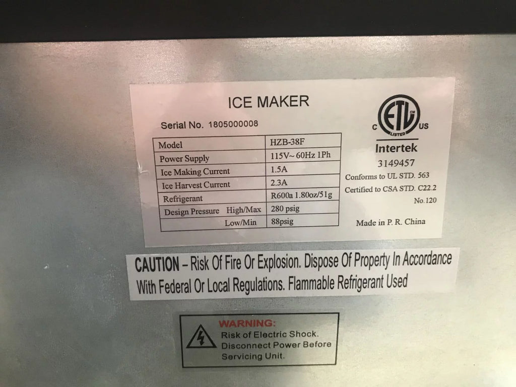 80lbs Ice in 24 Hrs Countertop Nugget Ice Maker L429