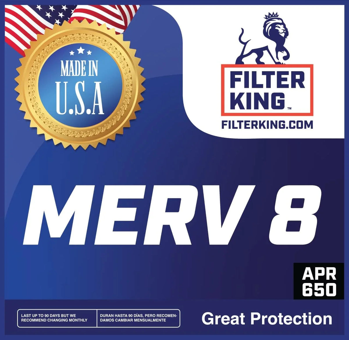 20x66.5x1 MERV 8 Pleated HVAC Air Filter 4-Pack Y8672