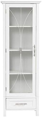 White 1-Door Linen Cabinet F952