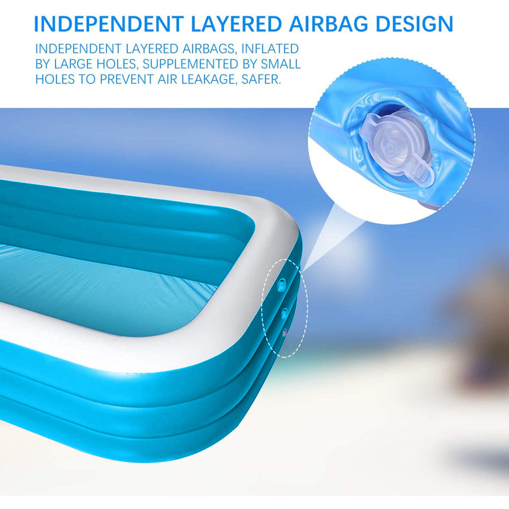 Inflatable Swimming Pool, 120" X 72" X 23" M858664