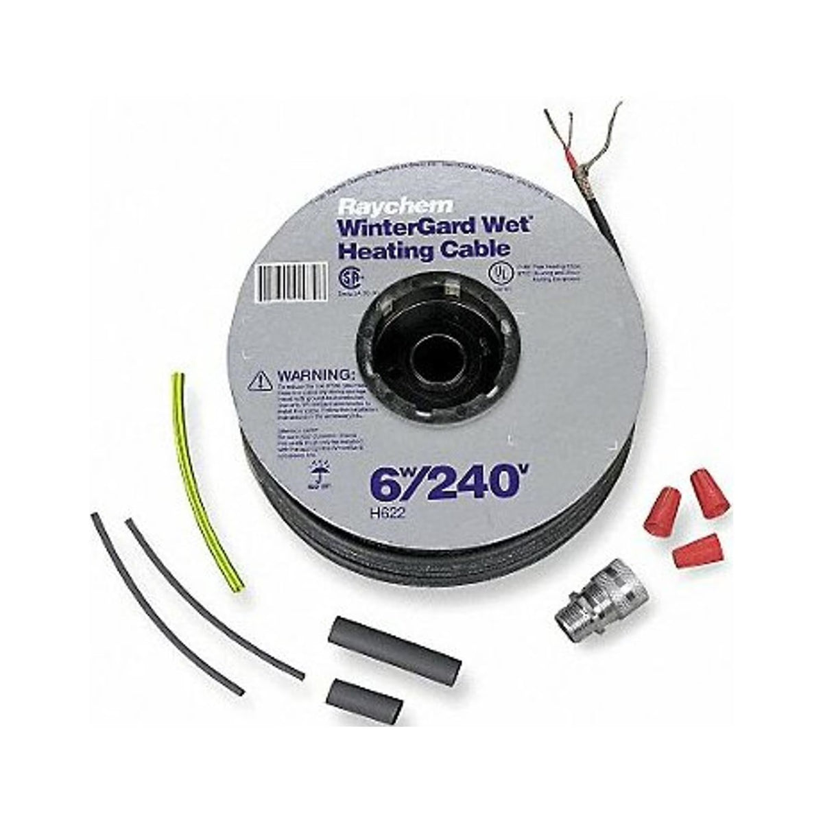 Cut-To-L Electric Heating Cable Kit, 100ft, 240V J82975