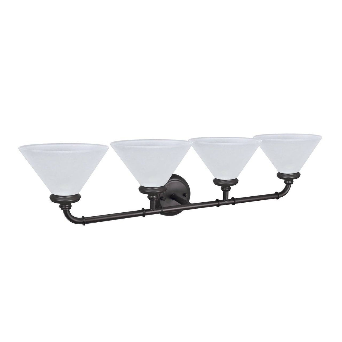 Four-Light Metal Bathroom Vanity Wall Light Fixture B2492