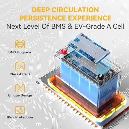 12.8V 50Ah LiFePO4 Battery with 50A BMS C468