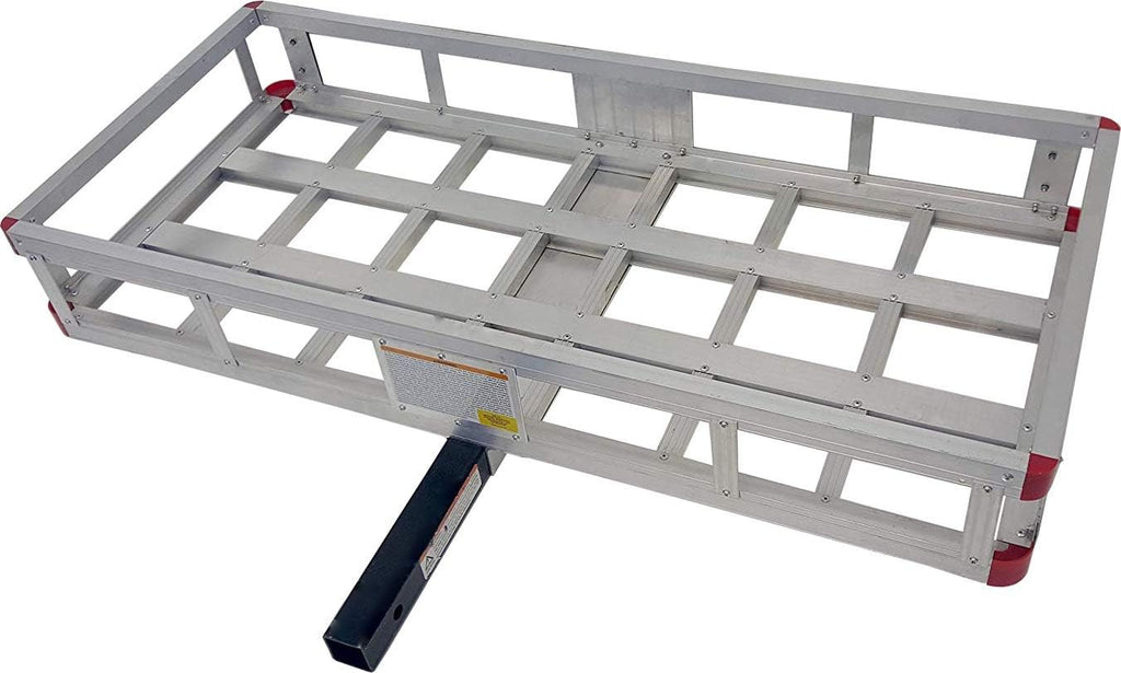 49 x 22.5 Hitch Mount Aluminum Cargo Carrier with High Side Rails T330