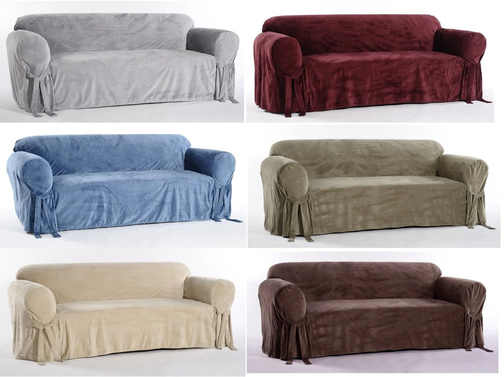 Plush Velvet Microfiber One Piece Slipcover U121236