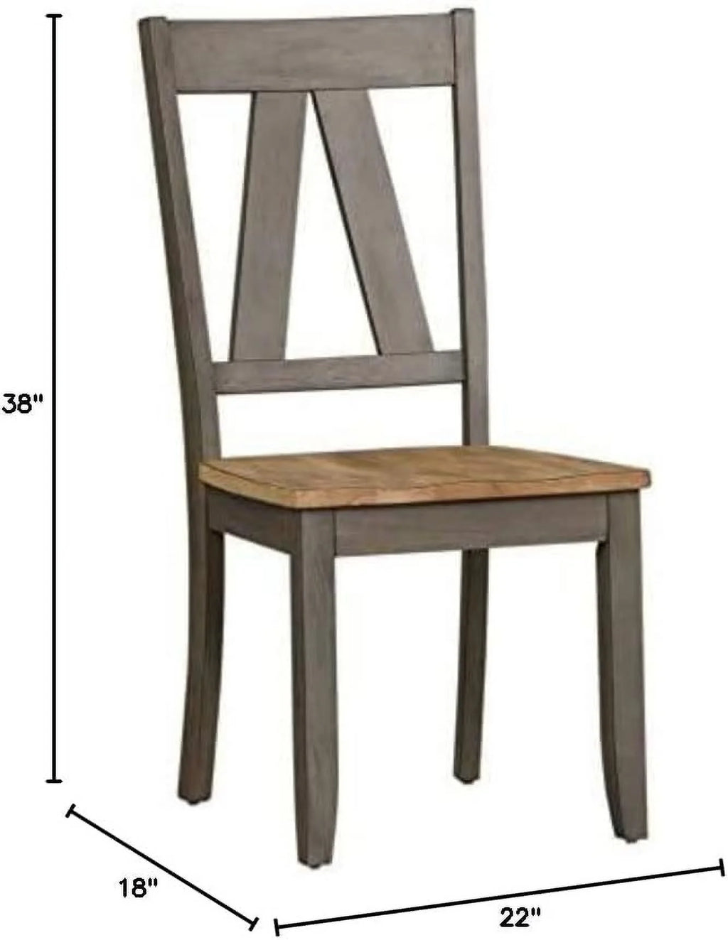Gray and Sandstone Side Chair S6528
